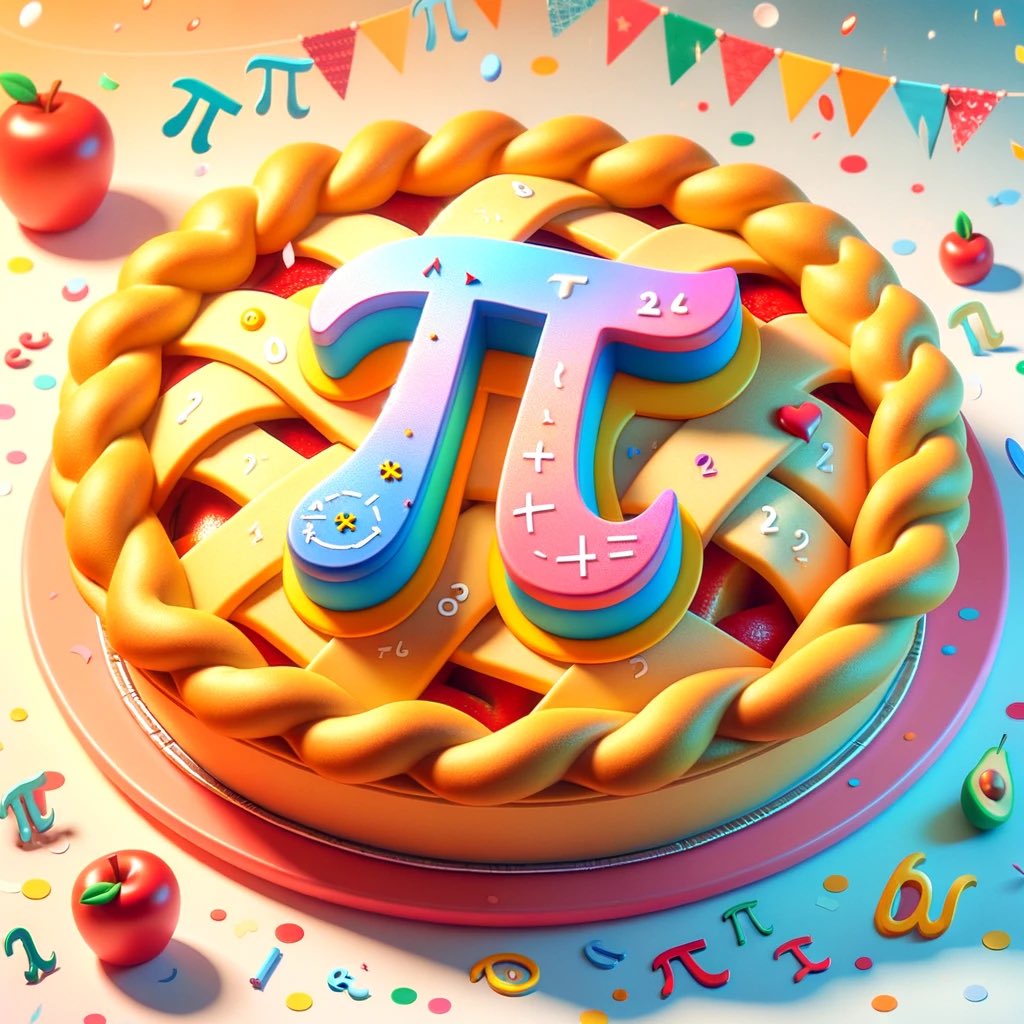 Happy π Day everybody! 🥧🎉 May your day be as irrational and never-ending as π itself!