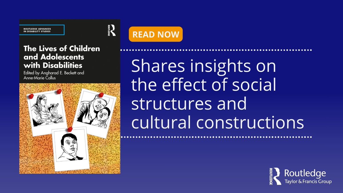Looking for a nuanced approach to the lived experience of disabled children, adolescents and their families? The book by @AngharadBeckett and @AnneMCallus explores how their lives are affected by material and non-material factors. 👉Read at spr.ly/6016kyHZe #SocialWork