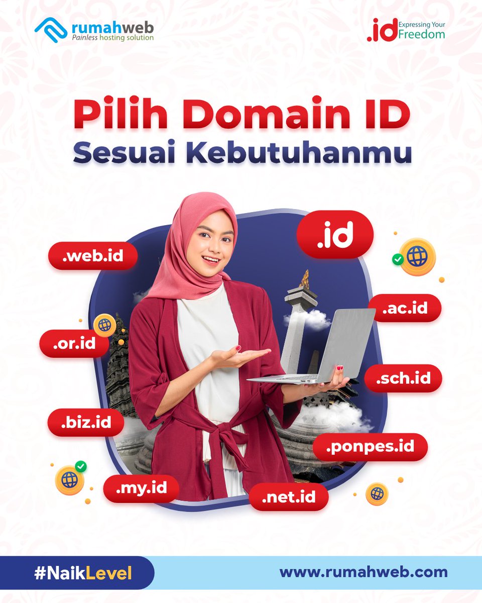 rumahwebtweet's tweet image. Siapa bilang, domain ID terbatas? Ini dia beberapa pilihan domain ID yang bisa didaftarkan untuk bisnis, sekolah, organisasi, hingga website pribadi!

Daftar domain ID-mu di Rumahweb: rwb.pw/domainmurah

#NaikLevel #Rumahweb #DomainID #DomainIndonesia #DomainBisnisIndonesia…