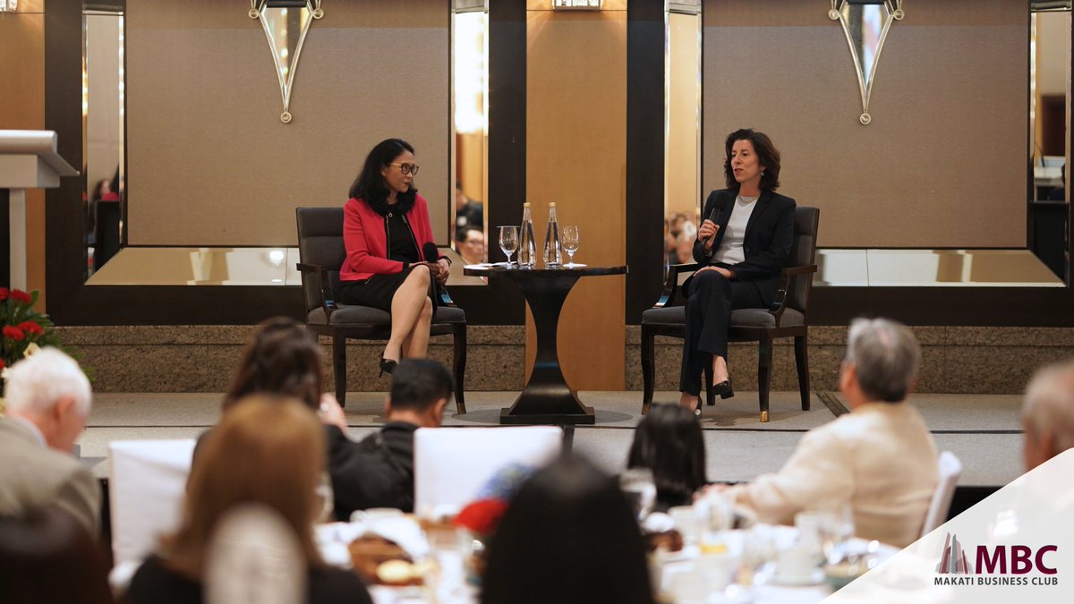 On March 12, MBC in partnership with the American Chamber of Commerce, Management Association of the Philippines, and the US-ASEAN Business Council co-hosted U.S Secretary of Commerce Gina Raimondo. Read more about the event here: tinyurl.com/MBC-SecRaimondo #MBC #MAP #global