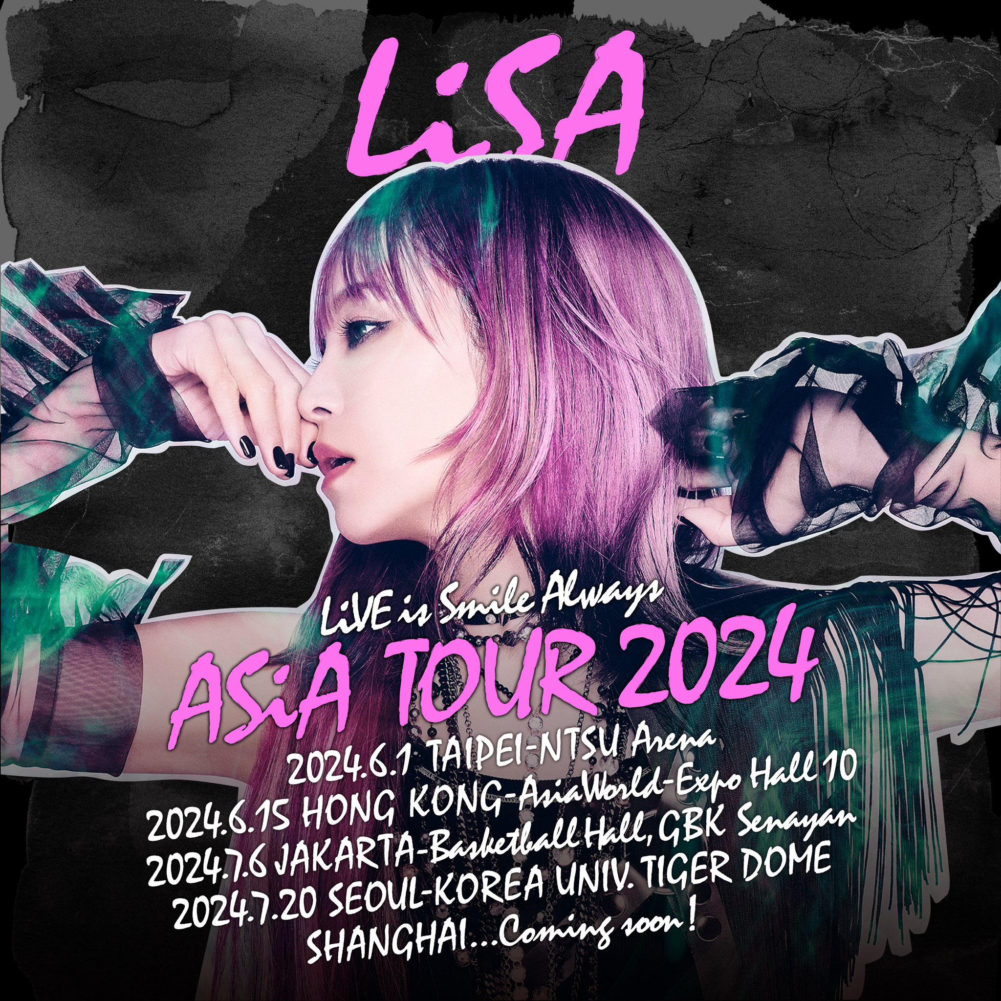 LISA アジアツアー　上海　台湾　海外限定　バングル LISA アジアツアー上海台湾海外限定バングル