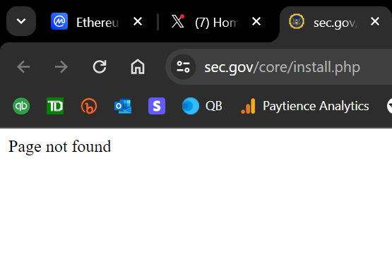 MasonVersluis's tweet photo. BREAKING: The SEC website is GONE!

Good! $XRP https://t.co/qeEkENlkvM