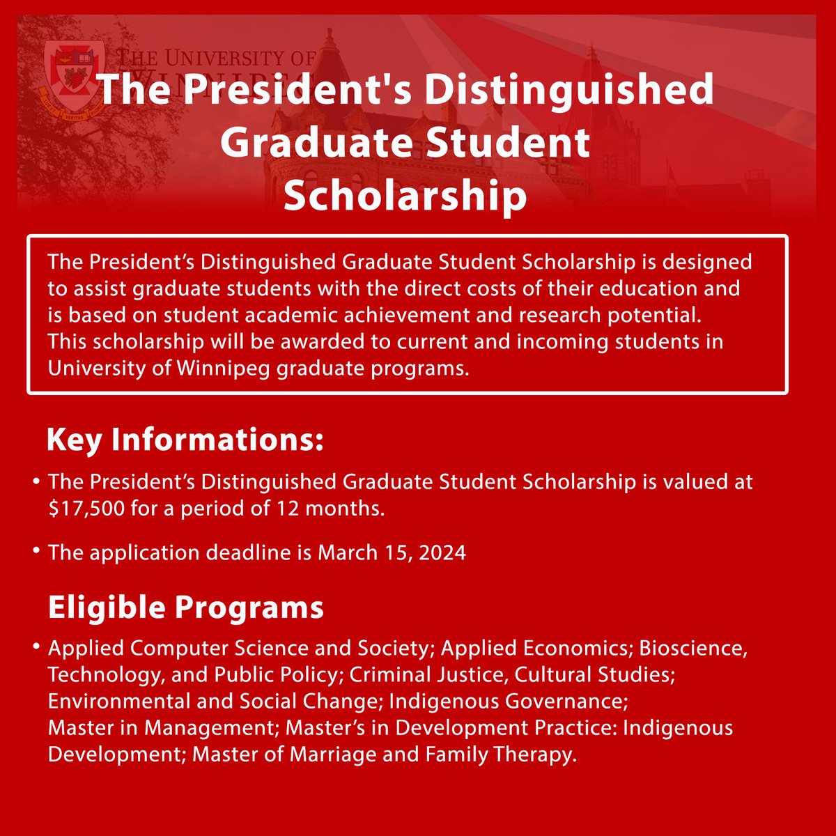 UWinnipeg Faculty of Graduate Studies tweet media