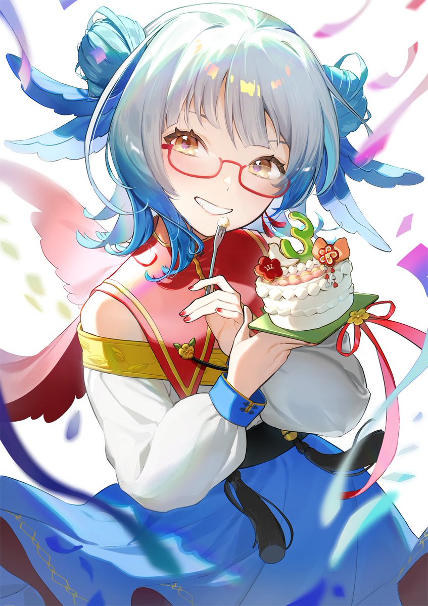 「【お仕事】 Vtuber酉目りと様()のご活動3周年記念のお写真撮影させていただ」|霧崎らみる◎暦擬人化連作進行中のイラスト