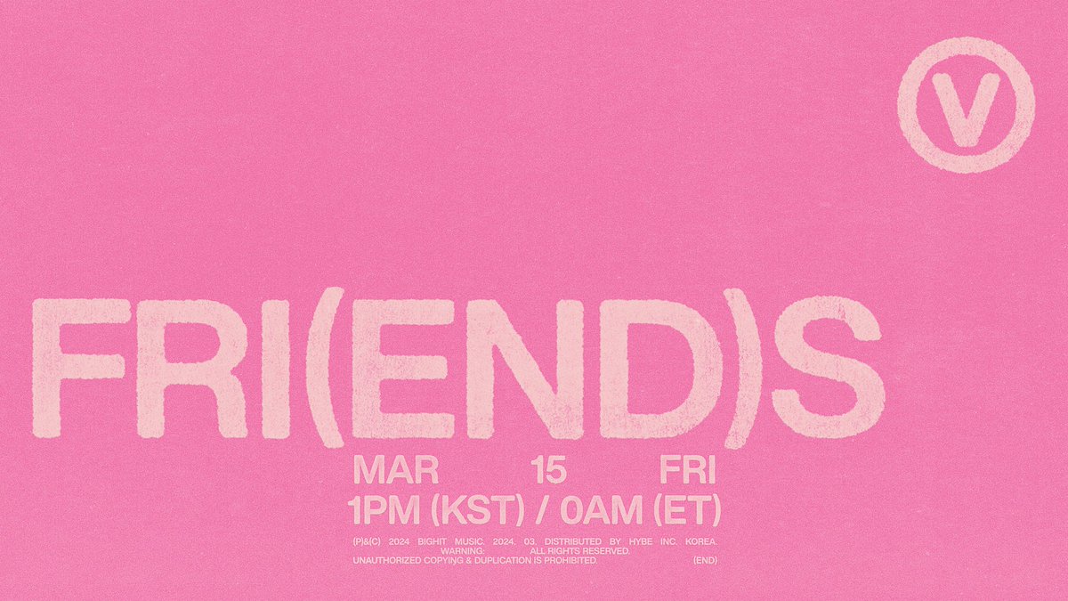 laviedenoona's tweet photo. RT AND REPLY

FRIENDS BY V IS HERE
FRIENDS MV OUT NOW  
FRIENDS JUST FOR NOW 
#V #뷔 #V_FRIENDS #FRI_END_S https://t.co/dsxByCyaTZ