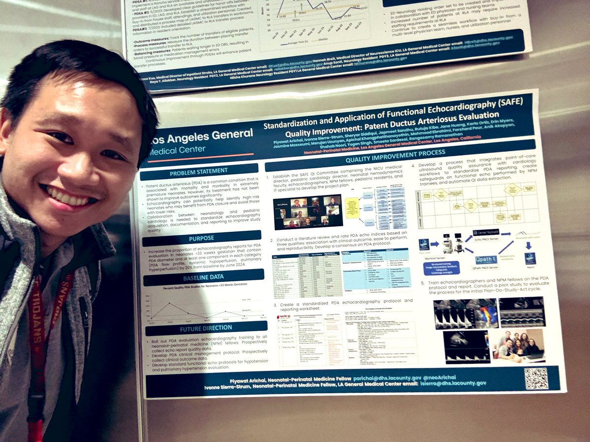 Honored for “Most Innovative” QI project award on Standardization and Application of Functional Echo (SAFE) by <a href="/LAGeneralMed/">Los Angeles General Medical Center</a> CEO, Patient Safety Officer and C-suite. High quality echo => better clinical decision => better outcome hopefully <a href="/Ivnss11/">Ivonne</a> #NeoTwitter <a href="/NeoHD_IG/">NeoHD Interest Group</a>