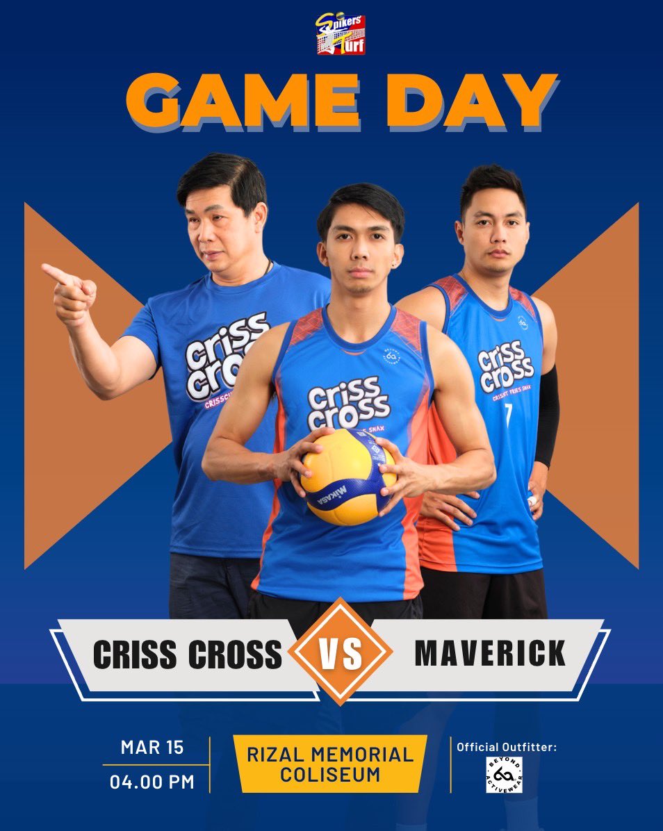 It's crunch time! 🏐 The Criss Cross King Crunchers are ready to battle it out with the Maverick Hard Hitters later at 4:00 PM! Catch the game on One Sports, One Sports+, Pilipinas Live, spikersturf.ph/live Or watch it LIVE! Buy your tickets here: tinyurl.com/SpikersTurfTix…