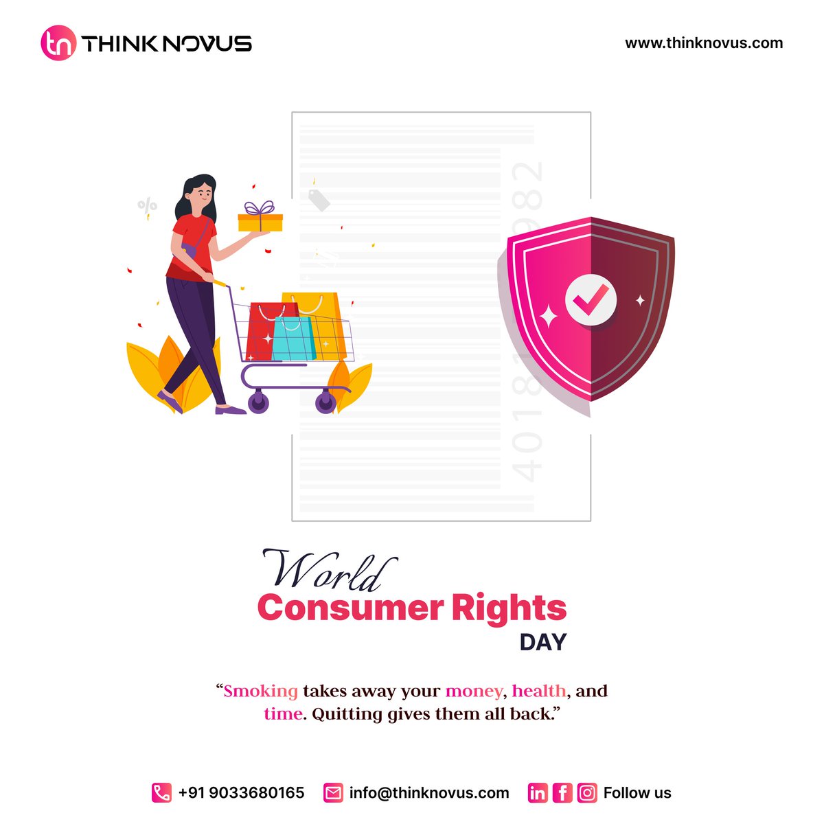 thinknovus's tweet photo. Empowering consumers, fostering trust, and advocating for their rights - today and every day. 🌐✨ 

On World Consumer Rights Day, let's celebrate the importance of informed choices, fair practices, and the collective voice of consumers worldwide. https://t.co/ykPApEZc04