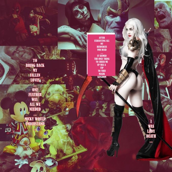 #marvelkeys #ladydeath ⁦@HellishHope⁩ #marvel ⁦@Marvel⁩ #SquareEnix ⁦@SquareEnix⁩ #theeforestkingdom<a href="/tag/marvelkeys"class="tags">#marvelkeys</a><a href="/tag/ladydeath"class="tags">#ladydeath</a><a class="tags" target="_blank" title="On Twitter" href="/?out=eyJ0eXAiOiJKV1QiLCJhbGciOiJIUzUxMiJ9.eyJpYXQiOjE3MjU1NTUzNTcsImlzcyI6InR3cG9ybnN0YXJzLmNvbSIsIm5iZiI6MTcyNTU1NTM1NywiZXhwIjoxNzU3MDkxMzU3LCJyZWRpcmVjdF91cmwiOiJodHRwczovL3R3aXR0ZXIuY29tL0hlbGxpc2hIb3BlIn0.1qOMrMhvLlswD2_n5XkFhE12zy304dUwOm-qPiUGkb_UYWm42M0XgfTECOeJASOG6yq_EzJnHapm_zQB6vB1vg">@HellishHope</a><a href="/tag/marvel"class="tags">#marvel</a><a href="/tag/squareenix"class="tags"><span>#squareenix</span></a><a href="/tag/chocobo"class="tags"><span>#chocobo</span></a><a href="/tag/kingdomheartsthemovie"class="tags"><span>#kingdomheartsthemovie</span></a><a href="/tag/theeforestkingdom"class="tags"><span>#theeforestkingdom</span></a>