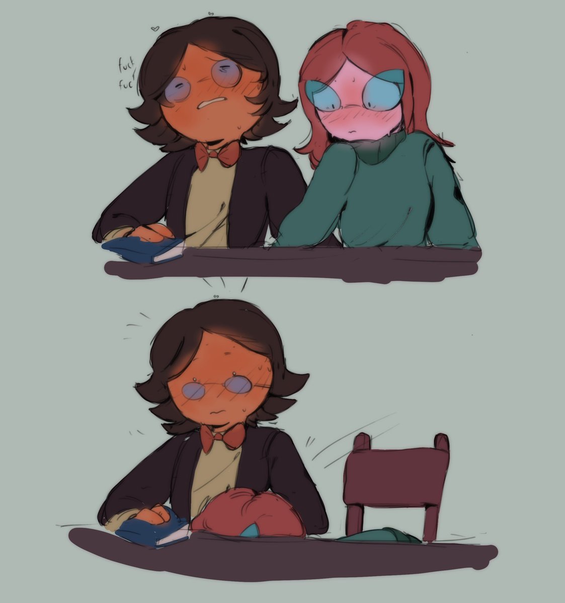 Petrigrof at normal day at the library

#adventuretimensfw