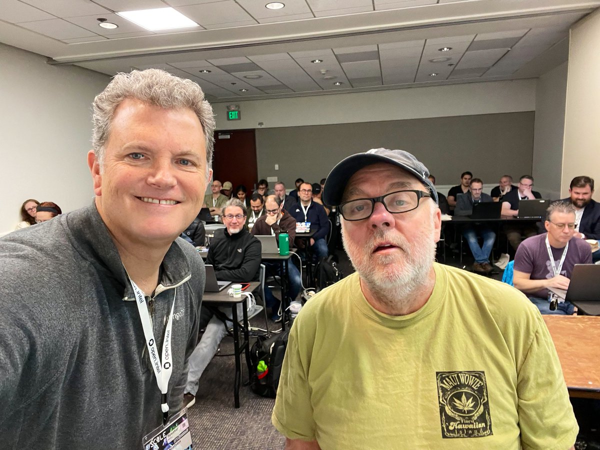 Dave Nielsen (@davenielsen) on Twitter photo An absolutely full workshop of folks learning about Generative AI, DevOps, with LangChain, <a href="/arizeai/">Arize AI</a> and <a href="/MongoDB/">MongoDB</a> Vector Search at SCaLE 21X with <a href="/botchagalupe/">Better angels playing mystic 9th chords of memory</a>. Take a look at our repo for a taste of Operationalizing AI github.com/Operationalizi… cc:<a href="/samj/">Sam Johnston</a>, <a href="/damonedwards/">Damon Edwards</a>, Alice Chen. An absolutely full workshop of folks learning about Generative AI, DevOps, with LangChain, <a href="/arizeai/">Arize AI</a> and <a href="/MongoDB/">MongoDB</a> Vector Search at SCaLE 21X with <a href="/botchagalupe/">Better angels playing mystic 9th chords of memory</a>. Take a look at our repo for a taste of Operationalizing AI github.com/Operationalizi… cc:<a href="/samj/">Sam Johnston</a>, <a href="/damonedwards/">Damon Edwards</a>, Alice Chen.