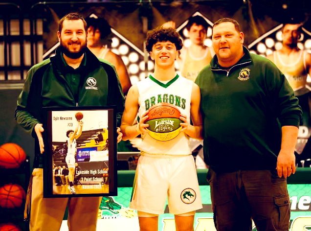 Junior bball season in the books! #23 So proud of <a href="/Dyln32808377/">Dyln</a> 3.6 GPA, 1st team All County, 2nd Team CVC, HM All District. 3 pt school record 60, single game 3 pt school record w 13 tied for 3rd in the state OHSAA &amp; the team broke the team scoring record w 105. <a href="/AACSDragons/">LakesideDragons</a>