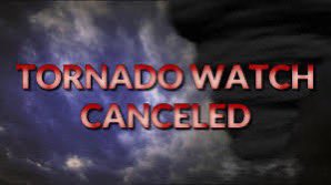 ⚠️🚨The Tornado Watch has been Cancelled🚨⚠️

You might still hear some rumbling of thunder and some periods of rain over the next few hours.