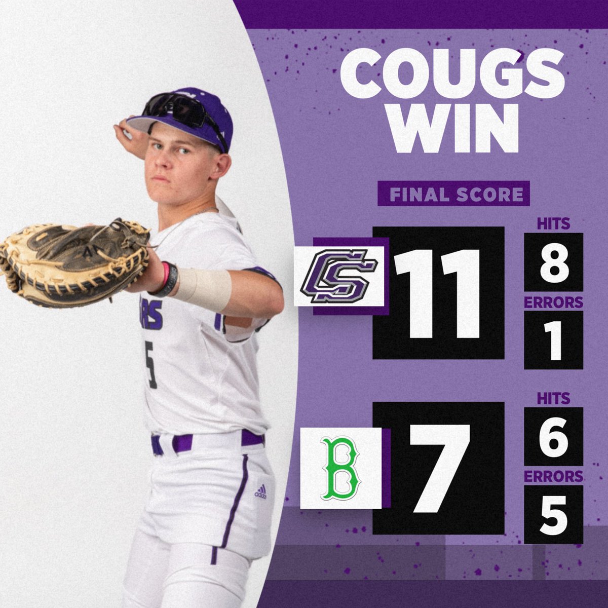 CSHS Baseball (@baseballcshs) on Twitter photo Cougs come out on top of a back and battle on the road tonight.
<a href="/PekarDylan/">Dylan Pekar</a> gets the W. Lucas Brown gets the Save
<a href="/CoopMartindale/">Cooper Martindale</a> 3-4, RBI, R
<a href="/_Thomas_Herring/">Thomas Herring</a> 2-4, 2 R
<a href="/aidandeleon7/">aidan</a> 1-3, 2 RBI Cougs come out on top of a back and battle on the road tonight.
<a href="/PekarDylan/">Dylan Pekar</a> gets the W. Lucas Brown gets the Save
<a href="/CoopMartindale/">Cooper Martindale</a> 3-4, RBI, R
<a href="/_Thomas_Herring/">Thomas Herring</a> 2-4, 2 R
<a href="/aidandeleon7/">aidan</a> 1-3, 2 RBI