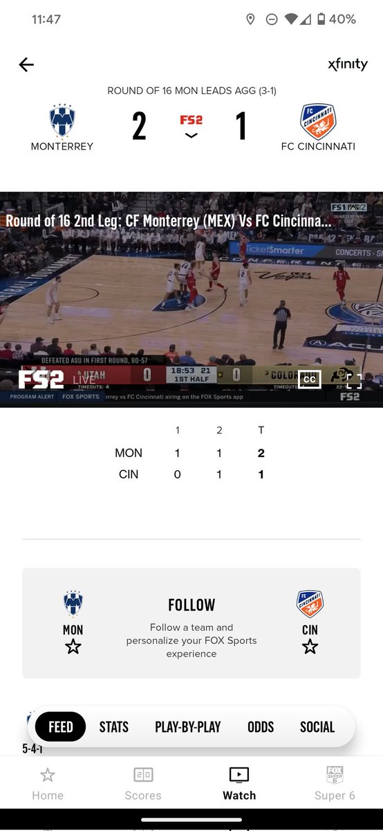 CaptnCOSA's tweet photo. @FOXSports told me to go to the app to watch the game... Nope not there either!! What the actual?!?!
@fccincinnati @TheChampions https://t.co/FRkmwMfMNq