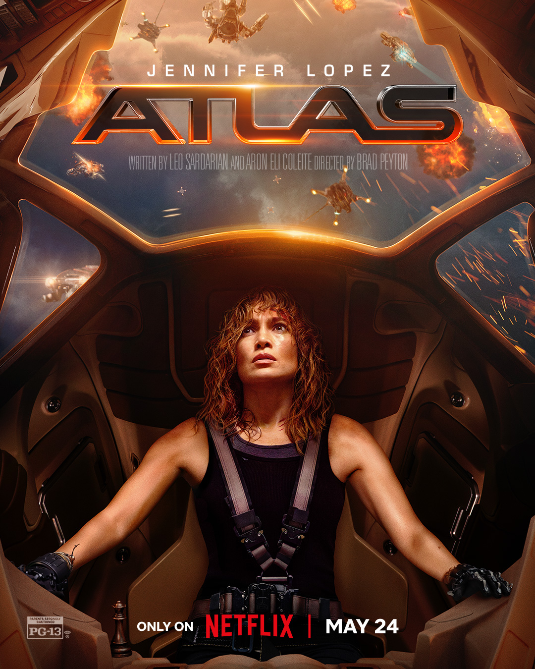 Jennifer Lopez in nieuwe Atlas poster op Netflix België