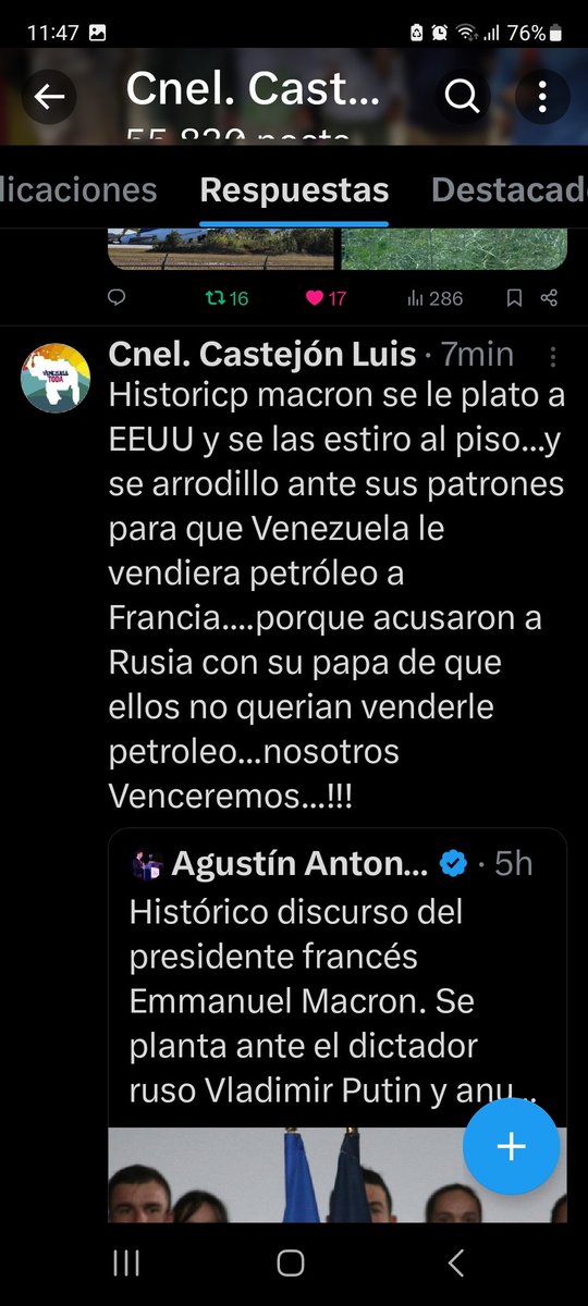 Este sujeto @agusantonetti me acaba de bloquear por decirle la verdad nosotros Venceremos...!!! @Adonai37351488 @BouttoErik @Concejal_Julio @Gina_silv @Isabel4_F @indhriana @INDIURBANEJA @columanasbj @cadeteburrego @CaroCarreroCC @dcabellor @Eilemspsuv @Elantmjs24 @LabarcaEnoc