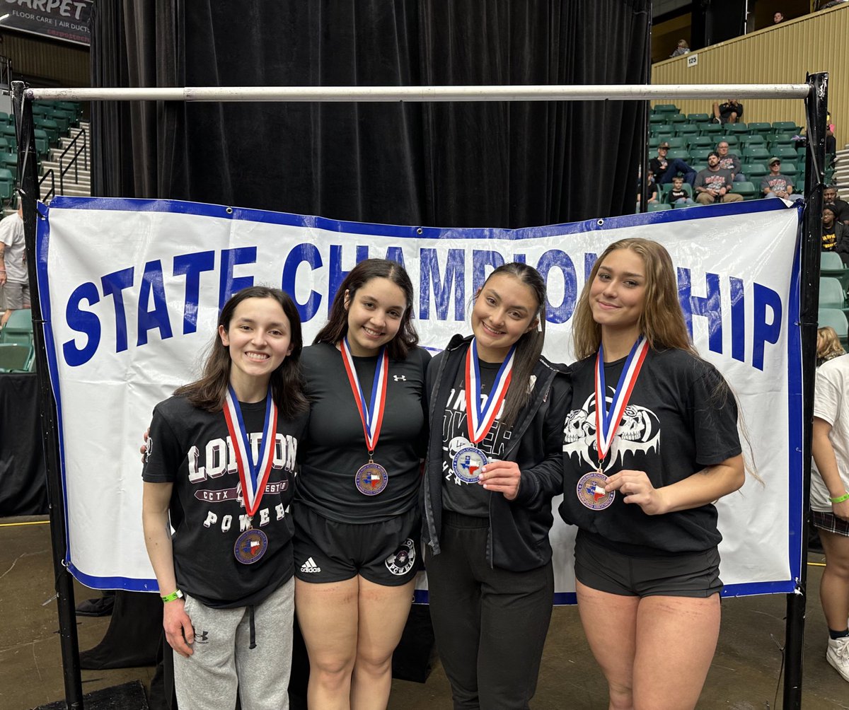 CoachTonyRamon's tweet photo. London Girls had a good showing at the THSWPA State Championship!  Real proud of their hard work and dedication on the season. Really going to miss our seniors but they set the tone for our young ones!  #CCLondonPower #LiftHeavy https://t.co/1hD2g96zUR