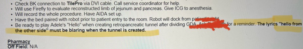 Necessary actions for our whipples