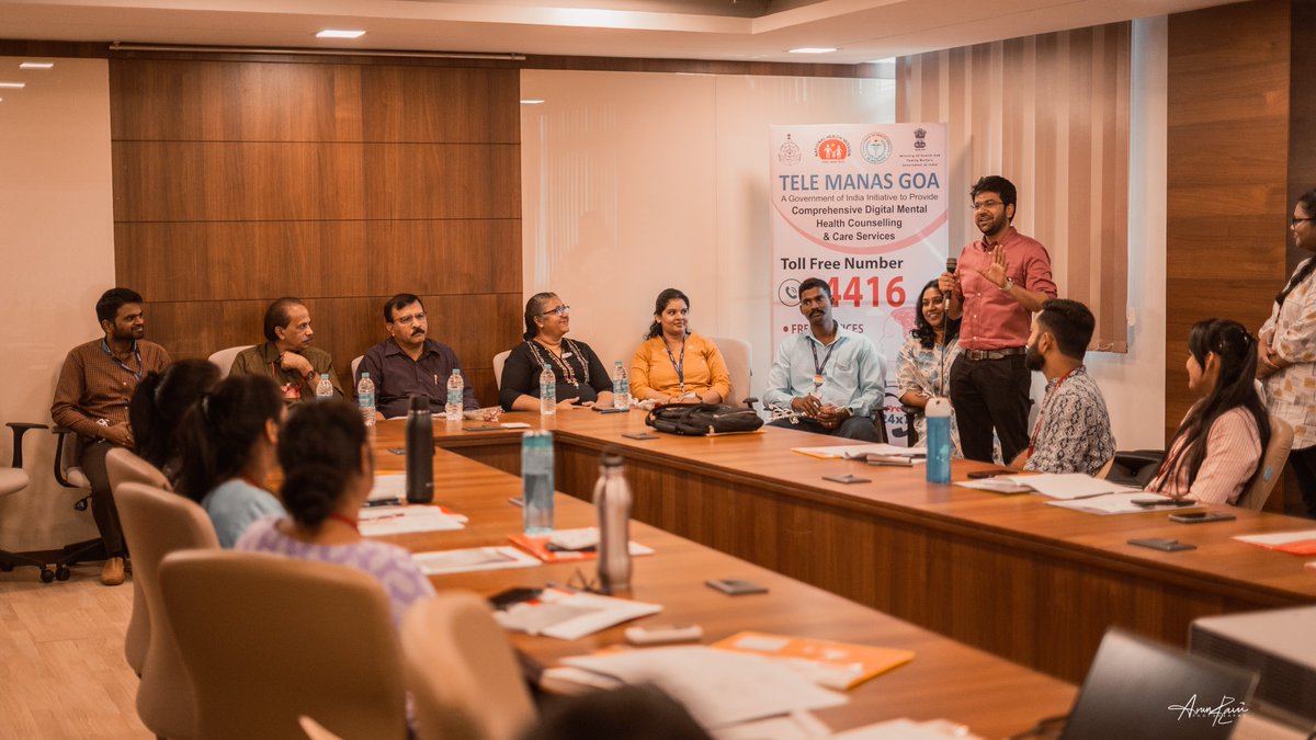 Tele_MANAS_PGI's tweet photo. @TeleMANAS_Apex apex Centre in collaboration with Regional Coordinating Centre, #PGIMER Chandigarh and MI #IPHB Goa conducted On-site training for Counsellors at District Hospital Margao, Goa. #telemanas #telemanasindia #MentalHealthMatters
@mohfwindia @goacm @narendramodi https://t.co/7edVx6fAWF