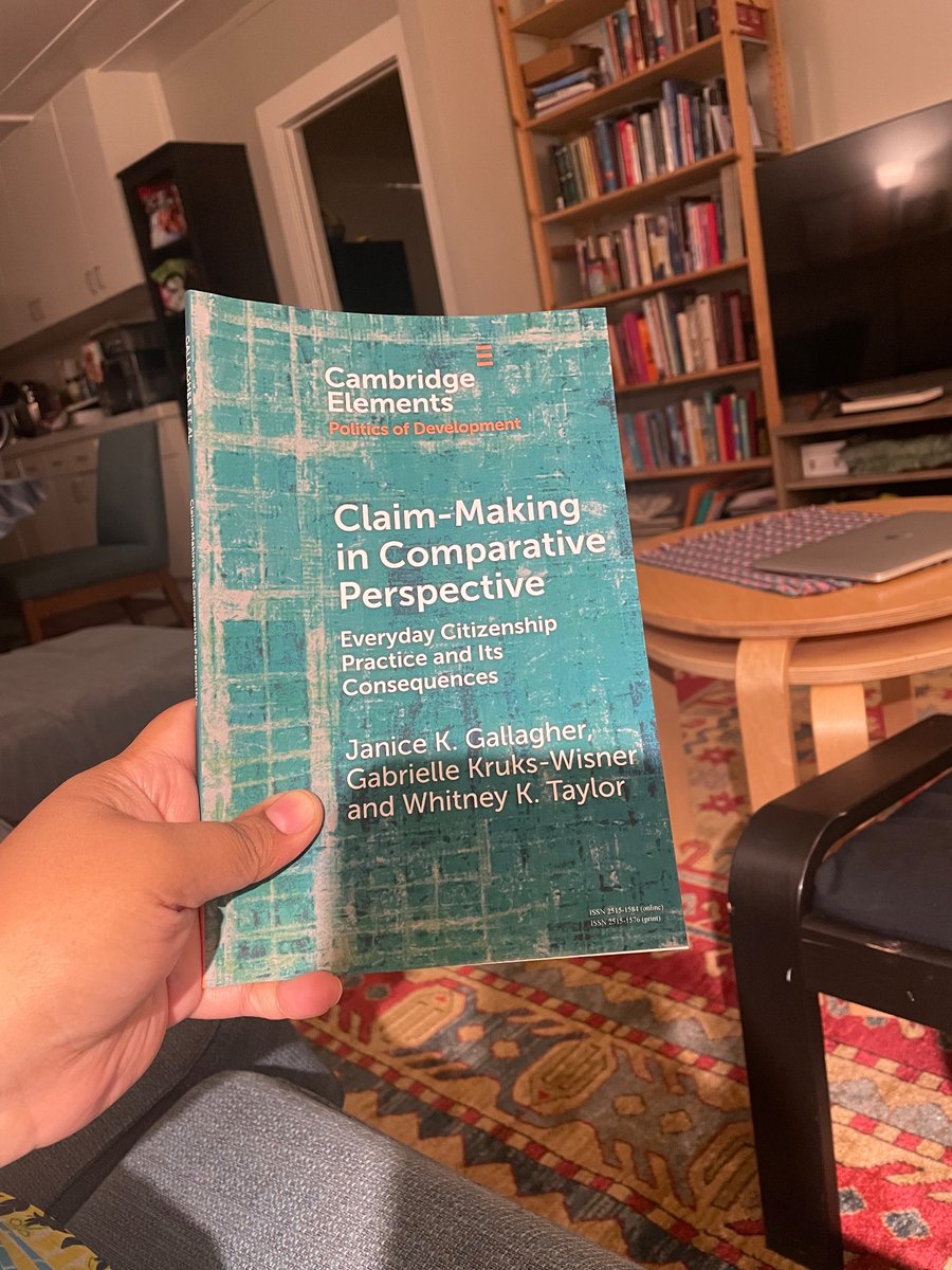 What an excellent book! I wish it had come out before my dissertation so I would’ve had to spend less time convincing folks how “seeking access” is a quotidian pol’l act that is neither programmatic nor clientelistic. This will be super helpful framing my work going forward!