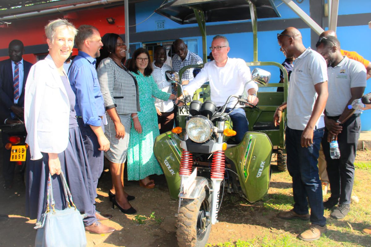 Together with WeTu, @GermanyinKenya has pioneered e-mobility solutions for electric solutions, fostering sustainability and innovation in rural communities. #TeamEuropeKenya #GenerationGreen #EUinKenya