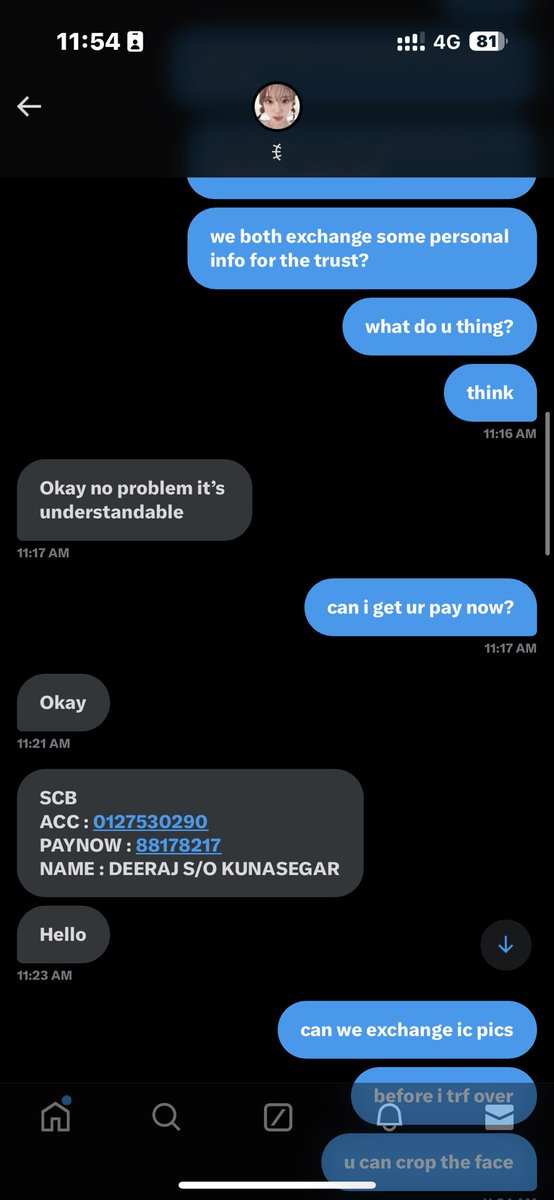 mm_moonsun's tweet photo. @sn0wvi3 SCAMMER https://t.co/SNIiRvPyFq