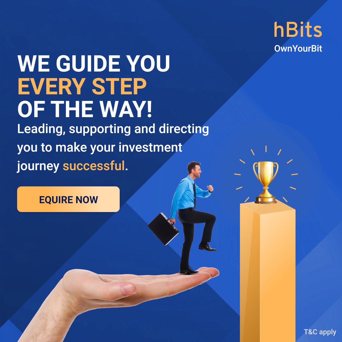 From your first hello to your last goodbye, we at hBits, pride ourselves in helping, guiding and supporting our customers through every step of the way. To know more, visit: hbits.co #hBits #ownyourbit #RealEstateInvestment #FractionalOwnership #investments