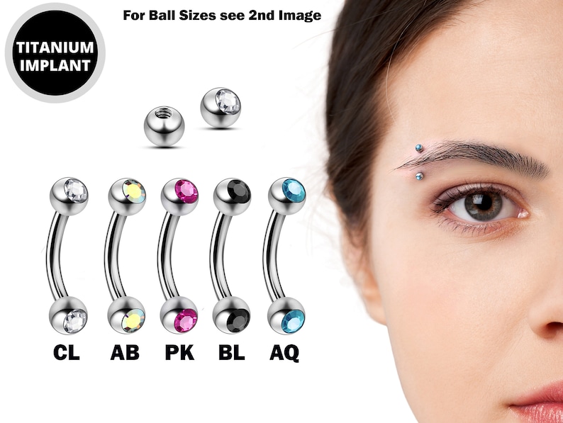 piercednlovely's tweet photo. Titanium Eyebrow Stud,Eyebrow Jewelry with Gem Ball Crystal-18g 16g 14g Curved Bar Body Piercing for Ear Piercing,Lip Barbell. #rookpiercing #bananabell #bentbarbell #bellyring
#verticallabret #eyeyebrowpiercing #curvedbarbellwithgemball #eyebrowstud
🛒https://t.co/ts6T2ZAT4K https://t.co/rQVUD7v4pf
