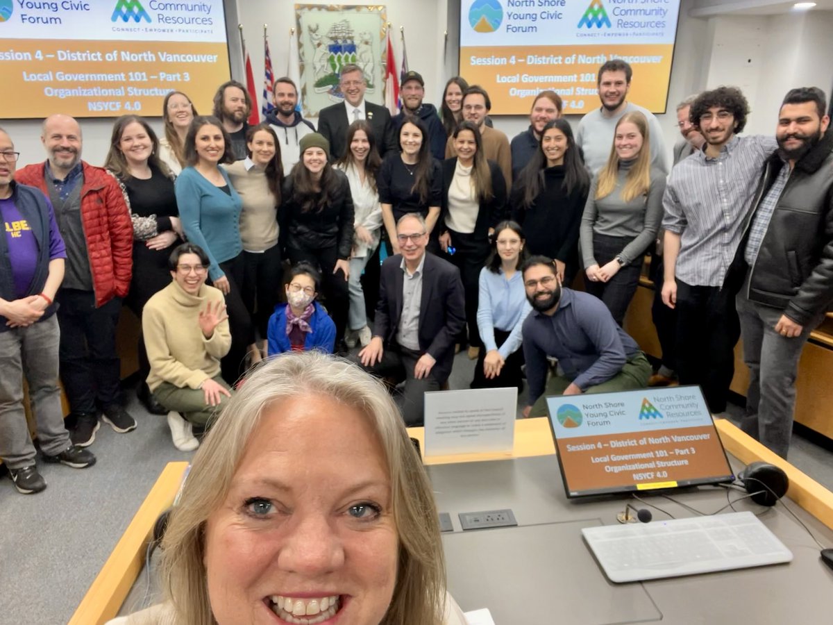 Thrilled to see the North Shore Youth Civic Forum engaged in local government, including our former babysitter Sasha! #NorthVan #NorthShoreCommunityResources