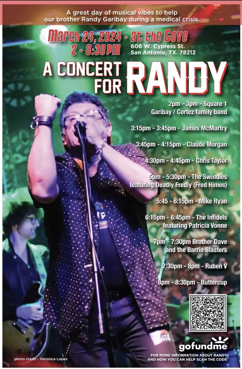 Randy you are blessed and loved. ❤️ Benefit concert at The Cove on #March24th. Incredible line-up! @JamesMcMurtry and more! #AConcertForRandy #RandysBenefit #CoveConcert facebook.com/share/p/sHmPTG…?