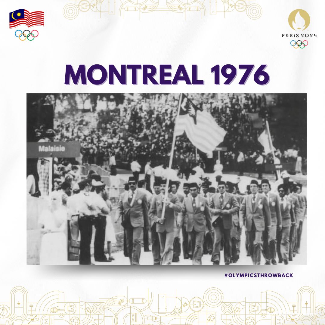 olympicmas's tweet photo. In the Olympic Games Montreal 1976, Malaysia was one of the 92 countries participating in this 21st edition of the Games. A total of 23 Malaysian athletes qualified for Montreal, representing 5 sports, Athletics, Cycling, Hockey, Shooting &amp; Swimming. #OlympicMAS #OlympicThrowback https://t.co/lwCgg5fKYC