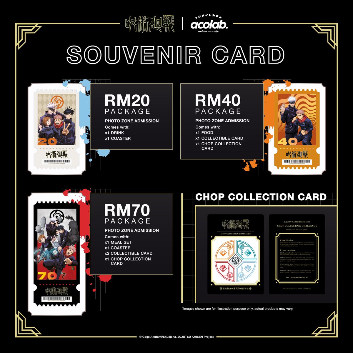 acomedia_one's tweet image. 𝐉𝐮𝐣𝐮𝐭𝐬𝐮 𝐊𝐚𝐢𝐬𝐞𝐧 𝐄𝐱𝐩𝐞𝐫𝐢𝐞𝐧𝐜𝐞
📆: 20 April (Sat) - 20 July (Sat)
🕙: 10AM – 10PM, Daily
📍: Pavilion Bukit Jalil (Level 3, Lot 102/103/58)

🎟️ 𝐓𝐢𝐜𝐤𝐞𝐭 𝐒𝐚𝐥𝐞𝐬
on 20 March (Wed)

via @Ticket2uComMy
🌐 ticket2u.com.my

#JujutsuKaisen #acolab