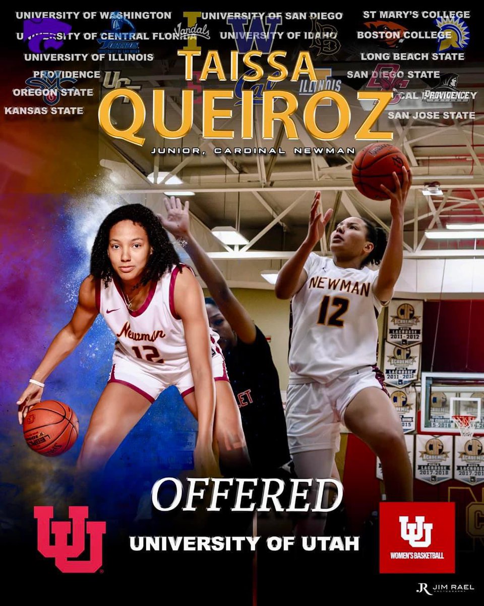 Taissa Queiroz (@taissabasket) on Twitter photo I am incredibly grateful to receive a scholarship offer from University of Utah Women’s Basketball! Go Utes ❤️🤍
<a href="/UTAHWBB/">Utah Women’s Basketball</a> I am incredibly grateful to receive a scholarship offer from University of Utah Women’s Basketball! Go Utes ❤️🤍
<a href="/UTAHWBB/">Utah Women’s Basketball</a>