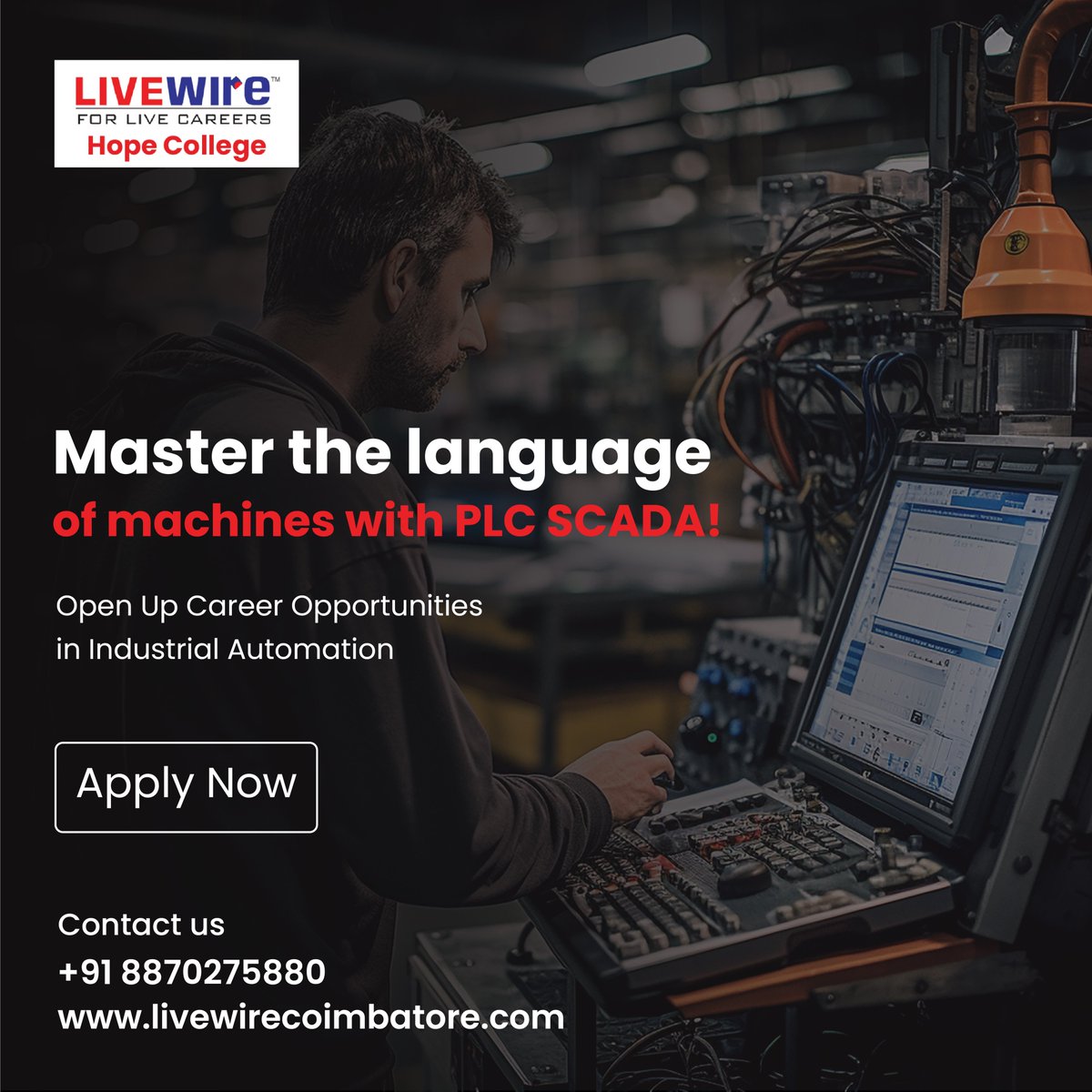 Unlock the power of PLC SCADA and master machine language for seamless automation. Elevate your skills  today!
Reach Us: 8807148869
#PLC #SCADA #Automation #MachineLanguage 
#IndustrialAutomation #Engineering #Technology 
#SkillDevelopment #PLCSCADA #MasterAutomation