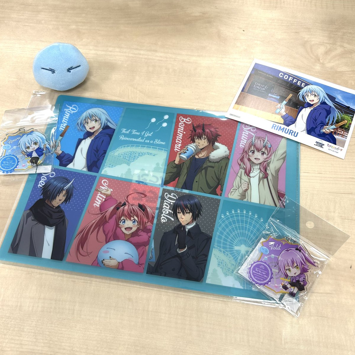 本日午前中のゲット品です！
フォトスポットもありますよ〜

杉P
#転スラ #tensura

↓↓↓
「転生したらスライムだった件」×「ひらかたパーク」異世界遊園地「テンペストパーク」の謎
POP UP SHOP
開催期間：3月15日(金)～3月31日(日)
開催場所：新宿マルイ アネックス