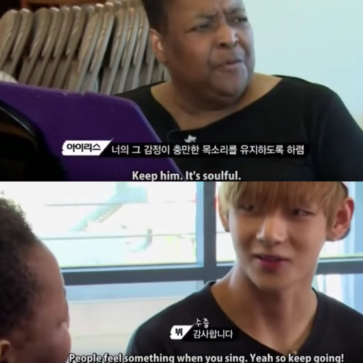 itsbtszone's tweet photo. “people feel something when you sing” SHE WAS SO REAL FOR THIS 😭😭😭 https://t.co/8IfPjARD7D