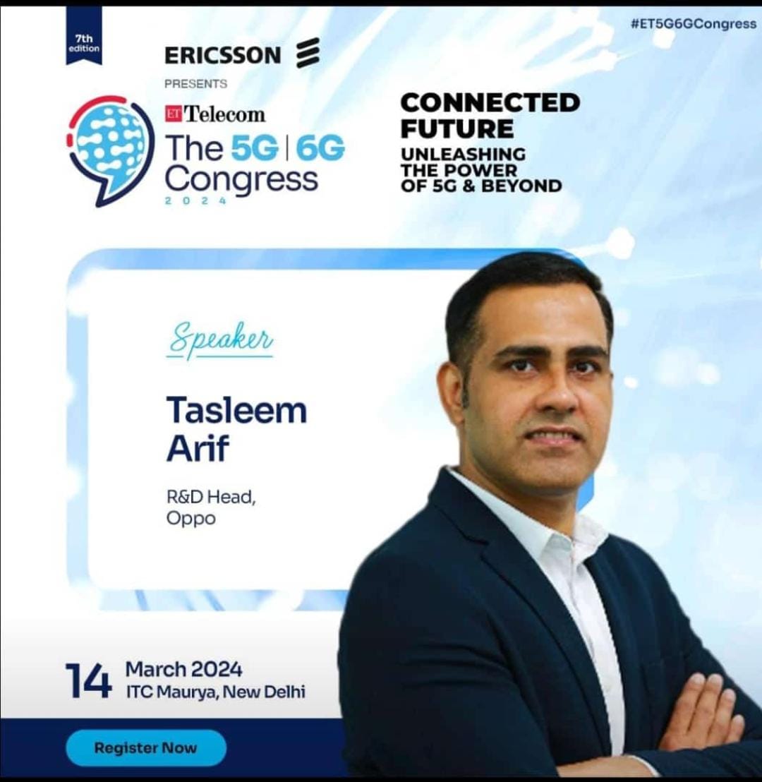 Joined as a speaker at India's premier @ETTelecom event, discussing 'Building a Strong 5G Device Ecosystem' alongside top tech leaders. Shared insights on industry trends. 📱 #5G #TechLeaders #ETTelecom