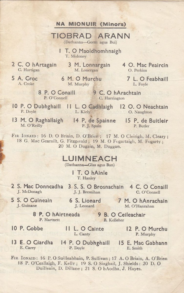 Cuimhnigh ar Luimneach : Limerick Supporters Group (@limerickfanpage) on Twitter photo Match programme from the Munster minor hurling first round game between <a href="/LimerickCLG/">Limerick GAA</a> & <a href="/TipperaryGAA/">Tipperary GAA</a> at the Cork Athletic Grounds on June 1st 1958. Match programme from the Munster minor hurling first round game between <a href="/LimerickCLG/">Limerick GAA</a> & <a href="/TipperaryGAA/">Tipperary GAA</a> at the Cork Athletic Grounds on June 1st 1958.