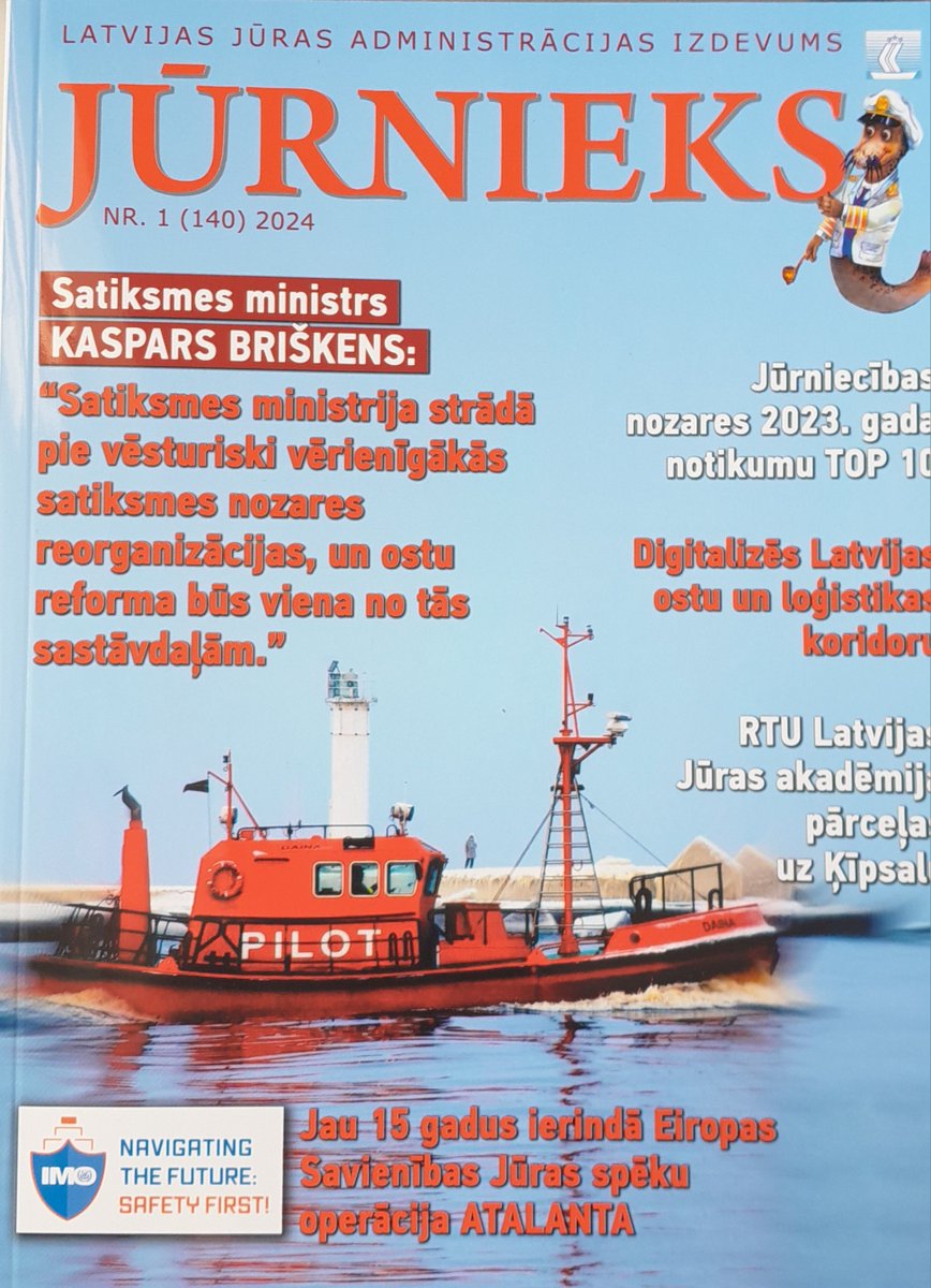 Iznācis jaunākais žurnāla "Jūrnieks" numurs. lja.lv/index.php/par-…