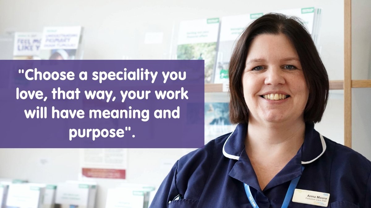 Today is #NationalCancerCNSDay. We asked a few Cancer Nurse Specialists what they love about their job and advice if you would like to become a CNS. This is Anna, she is a Palliative & End of Life CNS. She likes the responsibility of her role and feels challenged every day.