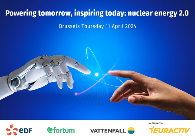 📣 Mark your calendars📣 #Vattenfall is happy to announce our partnership with @EDFofficiel @Fortum and @Euractiv for the event: POWERING TOMORROW, INSPIRING TODAY: NUCLEAR ENERGY 2.0 🗓️11-04-2024 📍Sparks Meeting, Rue Ravenstein 60, 1000 Brussels 👉bit.ly/3IF0A28