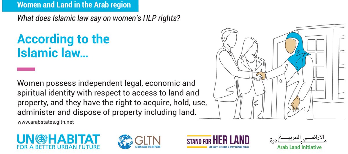 💡#DidYouKnow: In #Islamiclaw, women have no restrictions to purchase and own land. However, low employment rate and the increasing prices of land and property makes this not common avenue to acquire land for women in the Arab region #womenandland 👉bit.ly/3N1otTZ