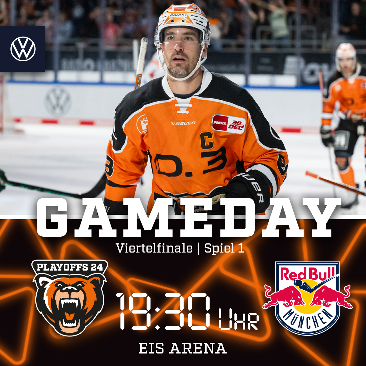 📌 Viertelfinale | Spiel 1

🆚 <a href="/RedBullMuenchen/">EHC Red Bull München</a> 
📰 bit.ly/grizzlys-insid…
📺 Magenta Sport
#grizzlys