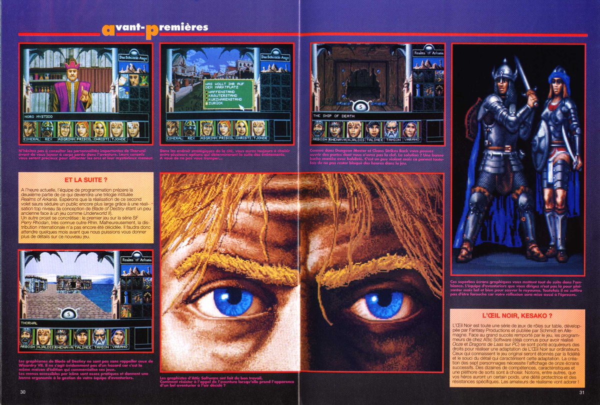 AllmightoFranky's tweet photo. On termine pour aujourd'hui avec #BladeofDestiny sur #PC et les très sympathiques #Prehistorik2 pour #PC et #Amiga, et #ChuckRock2 sur #Amiga!! A demain pour la suite du mag!! 5/5 https://t.co/gkL3WwENTJ
