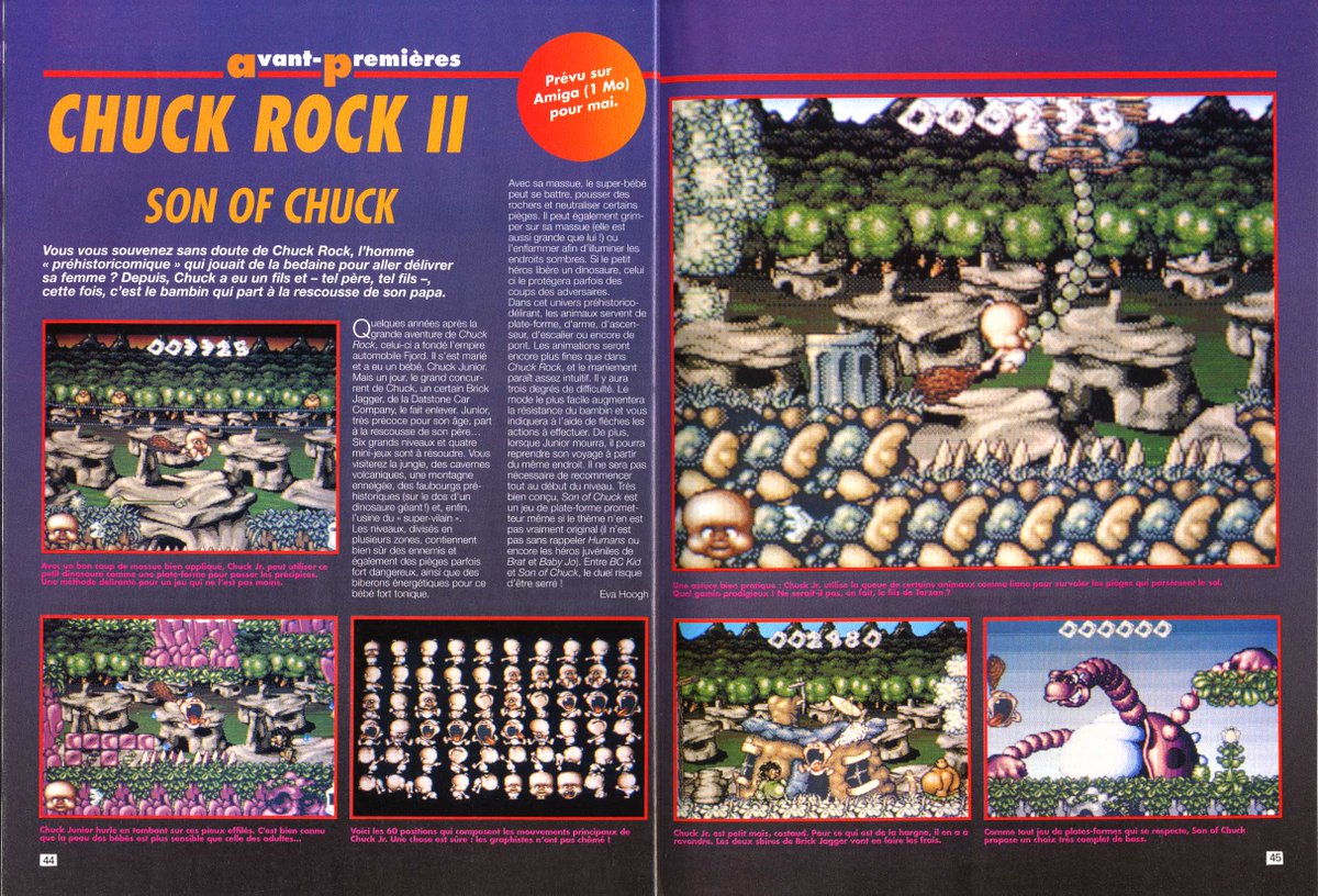 AllmightoFranky's tweet photo. On termine pour aujourd'hui avec #BladeofDestiny sur #PC et les très sympathiques #Prehistorik2 pour #PC et #Amiga, et #ChuckRock2 sur #Amiga!! A demain pour la suite du mag!! 5/5 https://t.co/gkL3WwENTJ