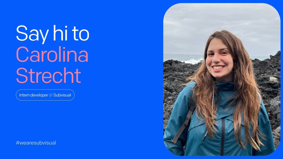 subvisual's tweet image. #Welcome, Carolina Strech! After transitioning from chemistry 👩‍🔬 to programming 👩‍💻 and 10 weeks of apprenticeship through #subvisualacademy, joins now Subvisual Team. Where she will share her knowledge about wine 🍷 and beer 🍺 while cultivating her #web3 credentials. say hi