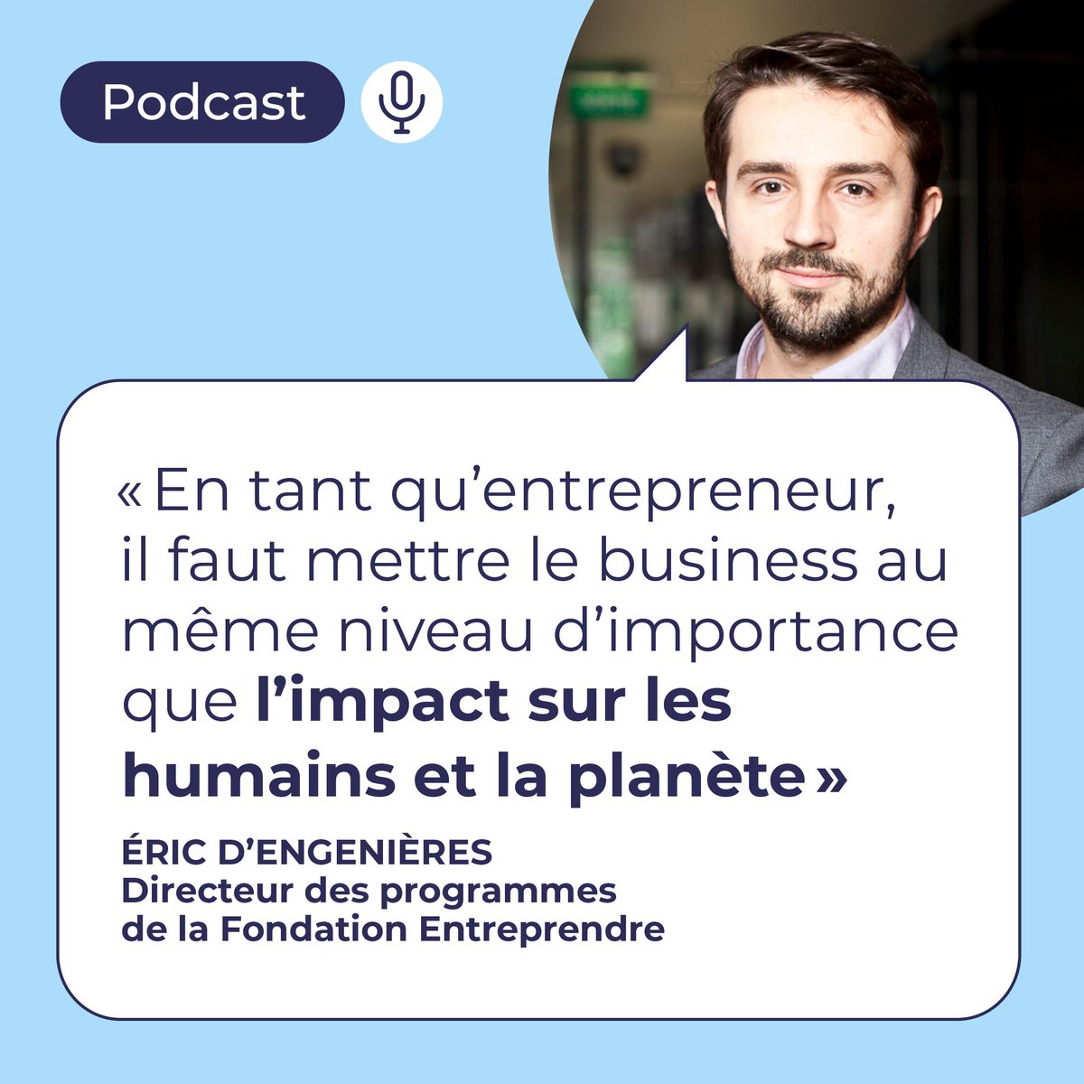 🎙️ Ne manquez pas l'épisode 8 de #MonKitEntrepreneur, le #Podcast d'<a href="/InitiativeFR/">Initiative France</a> ! Notre Directeur des Programmes Eric d'Engenières revient sur les différentes façons de changer le monde par l'#entrepreneuriat 📷initiative-france.fr/espace-info/en…… #Innovation #Impact