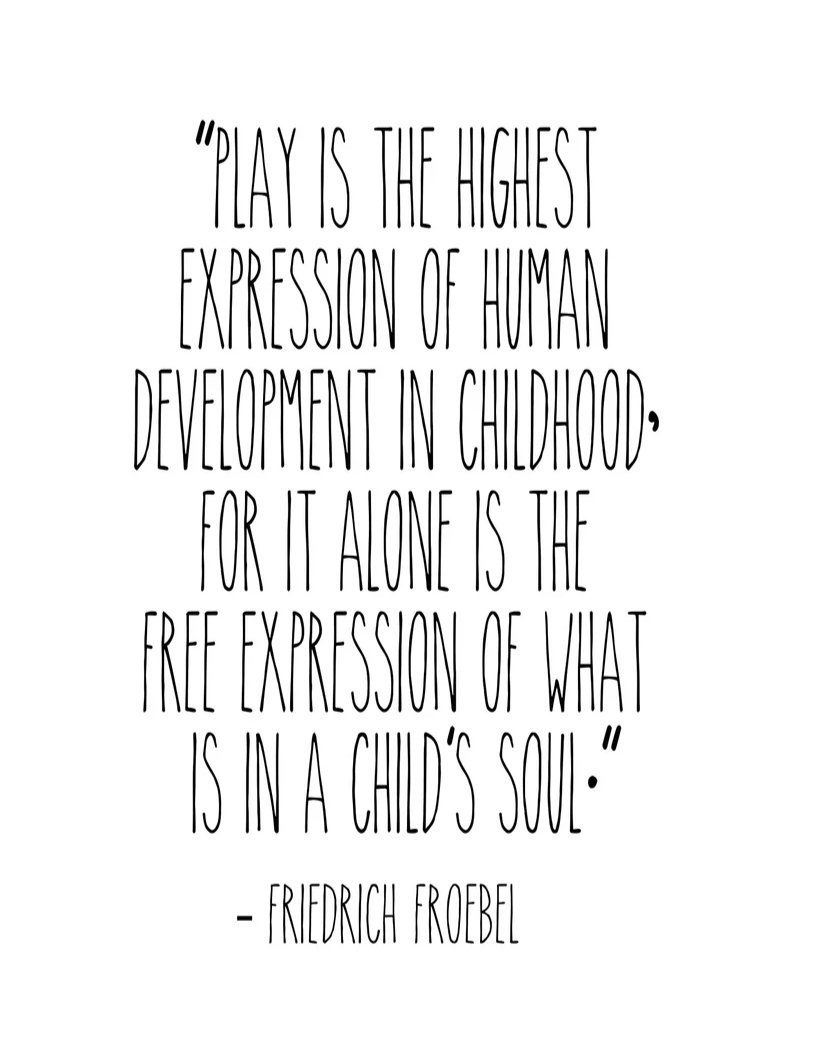 SirenFilmsLtd's tweet photo. Friday quote #earlyyears #Frobel #play https://t.co/6H3VMvpEDi