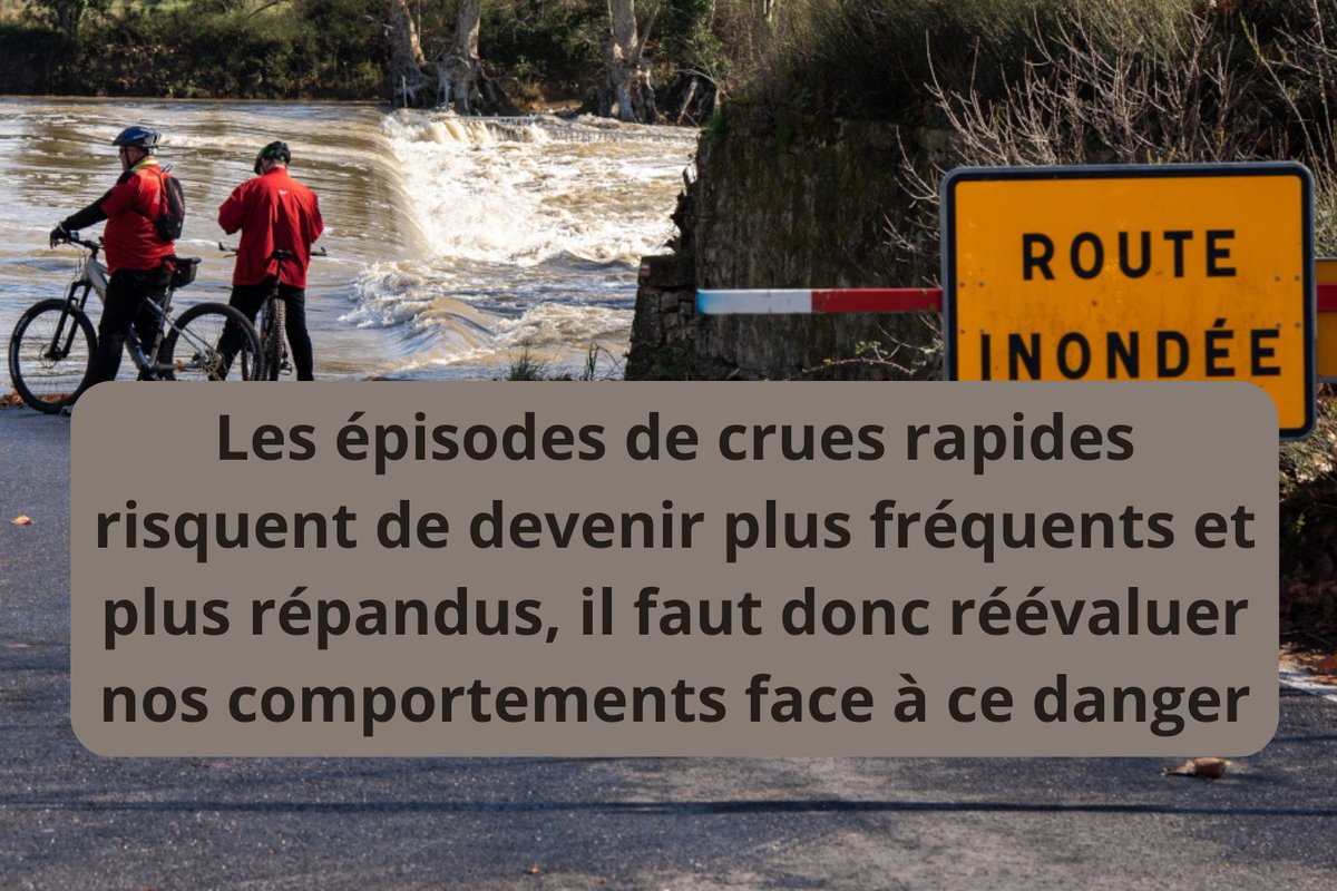 #Environnement💧// Isabelle Ruin socio-hydrologue @IGE_Grenoble fait le point pour @FR_Conversation sur le danger souvent mal conscientisé que représentent les #crues rapides, ces intempéries vouées à devenir de plus en plus fréquentes. #climat 🧐bit.ly/4aeyq9H